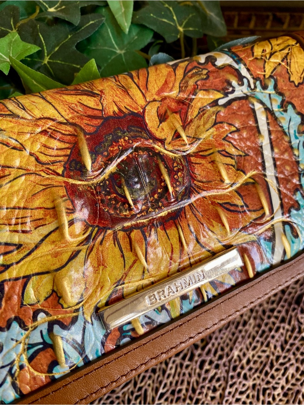 ☀️🌻MULTI SUNBEAM BRAHMIN ADY🌻☀️SUNFLOWER WALLET